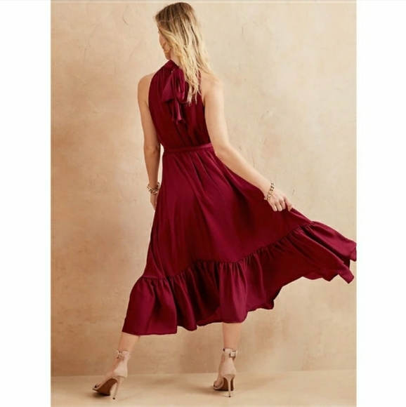 BNWT Banana Republic Red Halter Dress - Picture 5 of 7